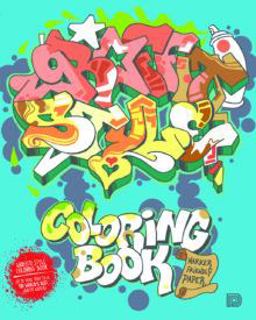 Graffiti Style Coloring Book  9789188369055 Front Cover