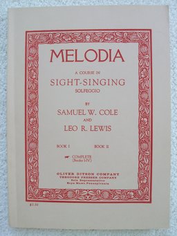 Melodia - A Course In Sight-singing:  9789200129384 Front Cover