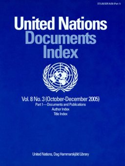 United Nations Documents Index, October-December 2005