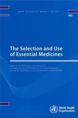 The Selection and Use of Essential Medicines