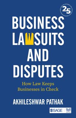 Business Lawsuits and Disputes How Law Keeps Businesses in Check  9789354795442 Front Cover