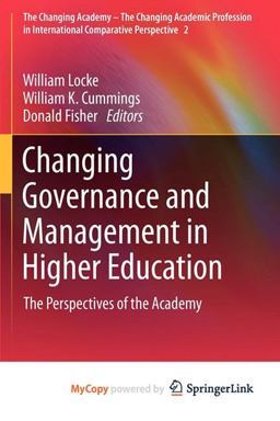 Changing Governance and Management in Higher Education
