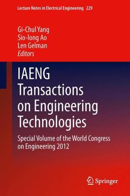 IAENG Transactions on Engineering Technologies IAENG Transactions on Engineering Technologies