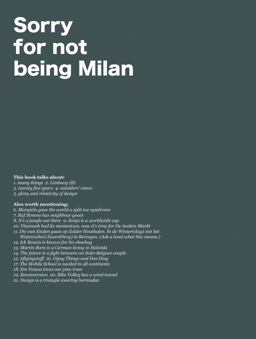 Sorry for Not Being Milan