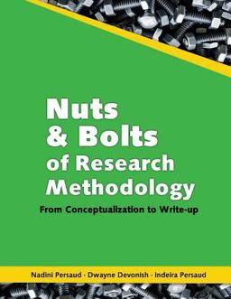 Nuts and Bolts of Research Methodology From Conceptualization to Write-Up  9789766379735 Front Cover