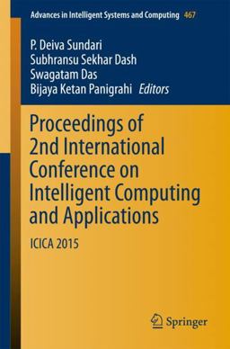 Proceedings of 2nd International Conference on Intelligent Computing and Applications Proceedings of 2nd International Conference on Intelligent Computing and Applications