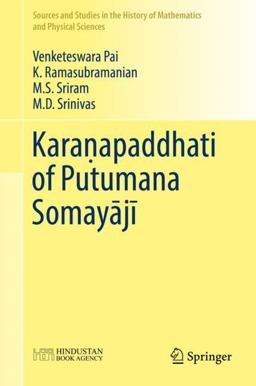 Karaá¹‡Apaddhati of Putumana SomayÄJÄ«  9789811068133 Front Cover