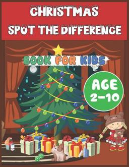 Christmas Spot the Difference Book for Kids Age 2-10