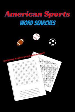 American Sports Word Search