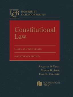 Constitutional Law, Cases and Materials