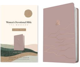 The Message Women's Devotional Bible Large Print (Leather-Look, Dusty Blush)